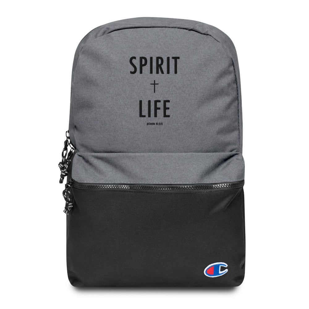 Spirit + Life Embroidered Backpack