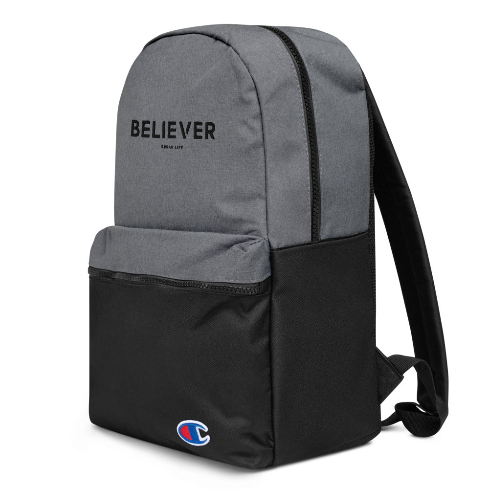 BELIEVER Embroidered Backpack