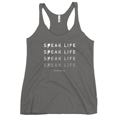 Speak Life Repeat Women's Racerback Tank